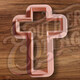 He Is Risen Cross Cookie Cutter & Stamp